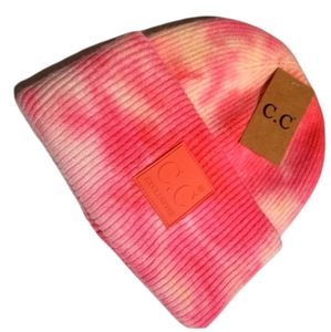 C.C. Beanie Tie Dye Orange Peach Pink